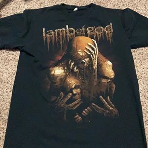 Vintage Lamb of God black rock band T shirt L